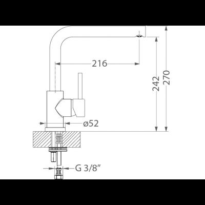 Смеситель Alveus Fluid Monarch