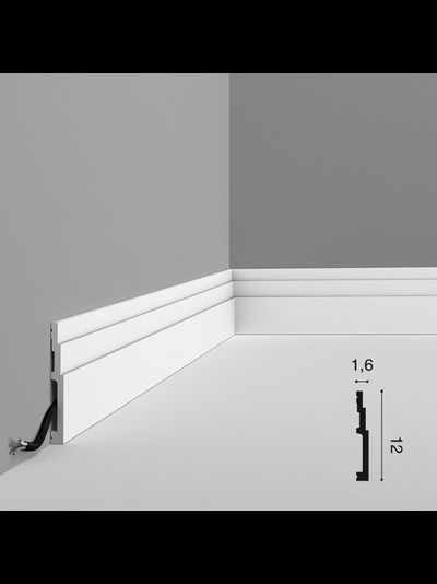 Напольный плинтус из дюрополимера Orac Decor коллекция MODERN SX180