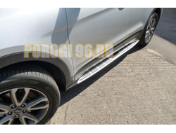 Пороги OEM на Hyundai Santa Fe (2012-...)