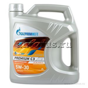 Масло моторное Gazpromneft Premium C3 5W-30 синтетическое 4 л 253142230