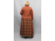 Теплая длинная юбка БОЛЬШОГО размера Арт. 5135 (Цвет терракотовый) Размер 82-84