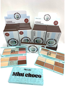 Тени для век Miss Lara Mint Choco, 6 цветов ( набор 2 шт.)