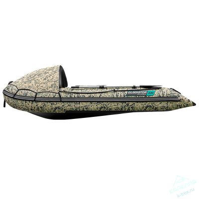 Лодка ПВХ Gladiator Active C330AL Camo с алюминиевым полом
