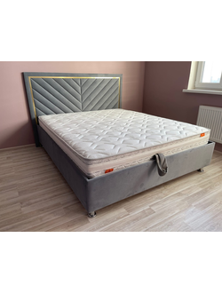 ОДНОСПАЛЬНАЯ, ДВУСПАЛЬНАЯ КРОВАТЬ МЕРИДИЯ, МЯГКАЯ ИНТЕРЬЕРНАЯ, ФАНЕРА, НА НОЖКАХ, С ПОДЪЕМНЫМ МЕХАНИЗМОМ И БЕЛЬЕВЫМ ЯЩИКОМ ОТ ПРОИЗВОДИТЕЛЯ НЕДОРОГО