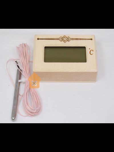 Высокотемпературный термометр для бани ТЭС в корпусе из липы с герметичным датчиком