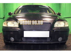Защита радиатора Volvo S60 (I рестайлинг) 2004-2010 black низ PREMIUM
