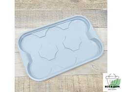 Поддон для пластиковых/торфяных горшочков для рассады 400мл, 6 ячеек, InGreen микс