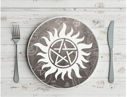 Тарелка Сверхъестественное/ Supernatural №15