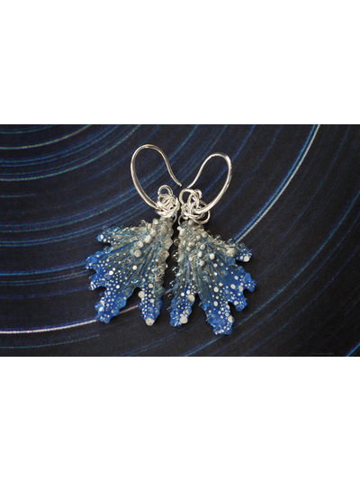 Серьги в виде крылышек русалки "Брызги звёздных волн"