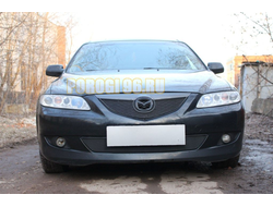 Защита радиатора Mazda 6 2002-2005 black низ