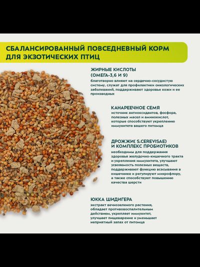 Bambini Pets (Бамбини Петс) корм для экзотических птиц, 400 г