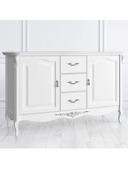 КОМОД 2 ДВЕРИ 3 ЯЩИКА SILVERY ROME (L156*P53*H95) S147-K00-S