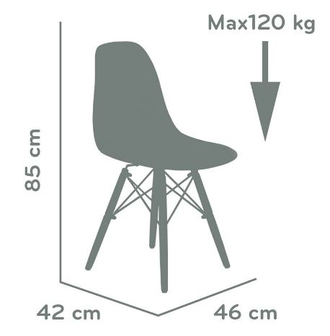 Стул N-12 WoodMold DSW style BR белый