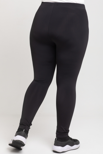 Спортивные узкие брюки (лосины) ПЛ 7911 черный (46-60).