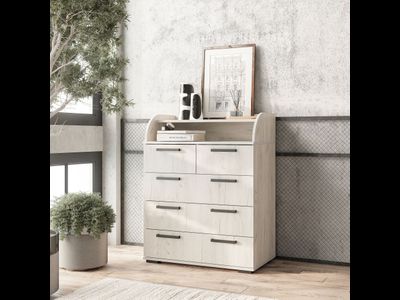 Комод Стандарт 1 (800*1020*460мм), дуб крафт белый