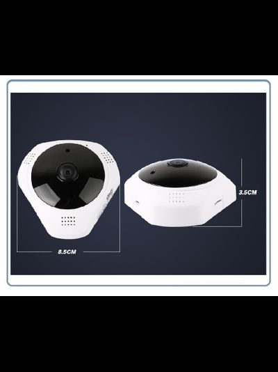 DBPOWER_SS. Потолочная- настенная WiFi видеокамера панорамная с DVR (fish_v380_W), HD 960P (V380 Pro)