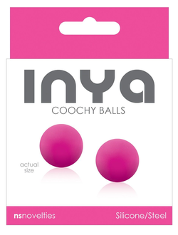 Розовые вагинальные шарики без сцепки INYA Coochy Balls Pink Производитель: NS Novelties, США