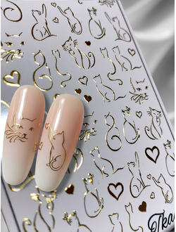 Слайдер-дизайн MilliArt Nails Металл MTL-284