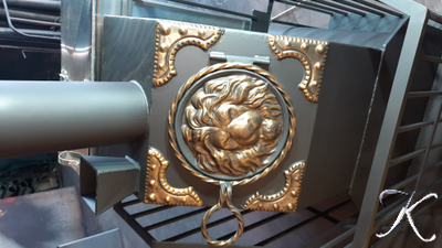 Печь банная "АНГАРА-34" + КАМИН-КОНВЕКТОР + Дверца со стеклом