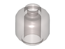 Minifigure, Head Plain - Hollow Stud, Trans-Brown (Old Trans-Black) (3626c / 6157729)