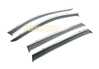 Дефлектор окон с молдингом для Nissan X-Trail 2015-