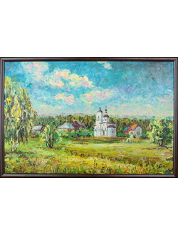 Пейзаж Подолье. Церковь Николая Чудотворца, Стрелково Круглова Светлана