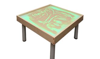 Столик на ножках для рисования песком РАДУГА. Подсветка RGB.