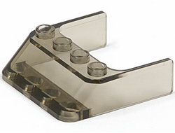 Windscreen 4 x 4 x 1, Trans-Brown (Old Trans-Black) (6238 / 4153618 / 4206667 / 6030985 / 6238111)