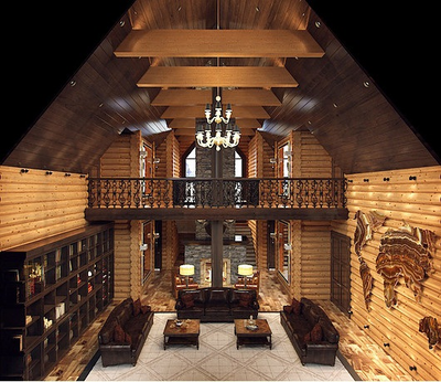 ГОСТИНИЦА ИЗ РУБЛЕНОГО БРЕВНА Дом Охотника, 750 м2