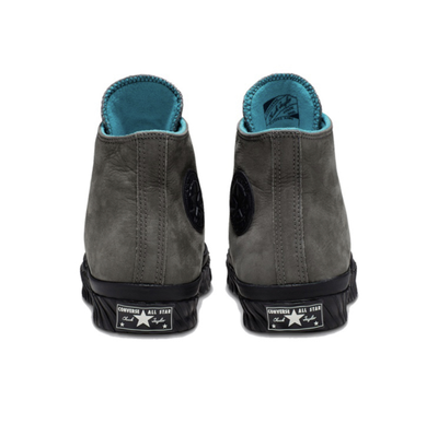 Кожаные кеды Конверс Bosey Water Repellent серые высокие 165931C купить в Спб