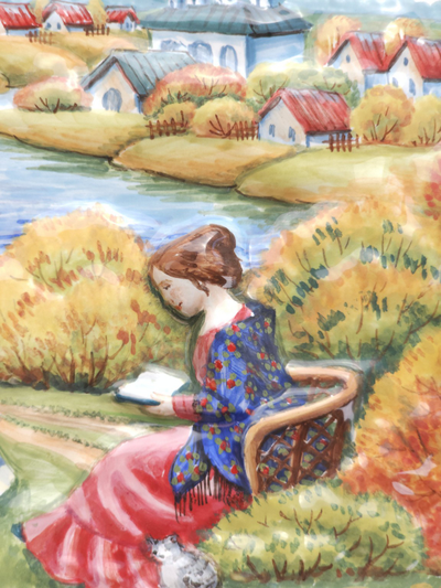 Осень в усадьбе (панно)