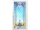Витражная пленка, витражная пленка самоклеющаяся, пленочный витраж с классическим рисунком