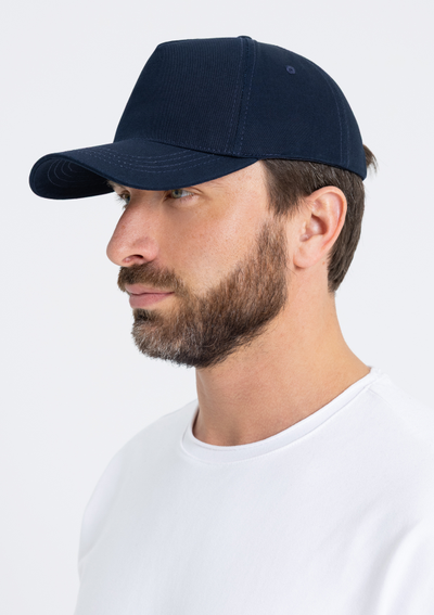 Бейсболка STAN 5 клиньев хлопок 280,03, Т-синий