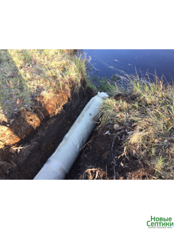 Водоотведение в ливневую канаву с помощью дренажной системы ЛАЙТРОК