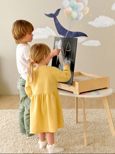 Световой планшет для рисования песком FOXLIK 4-в-1