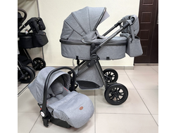 Детская коляска 3 в 1 Lovamama V9 Серый