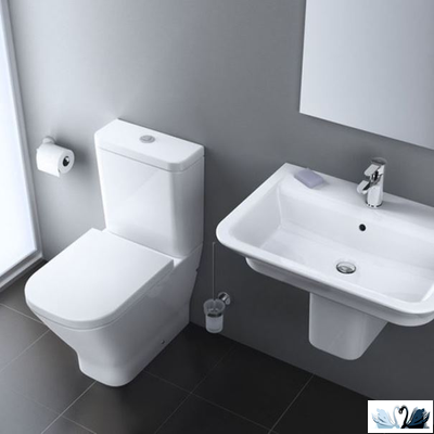 Унитаз компакт ROCA GAP 34273700H 341730000 Clean Rim напольный безободковый с бачком