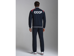 Спортивный костюм с символикой СССР , 11SKM-1746, темно-синий.