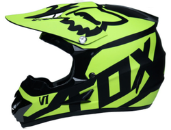Шлем Fox, |S|M|L|XL|, Full Face, черно-желтый матовый
