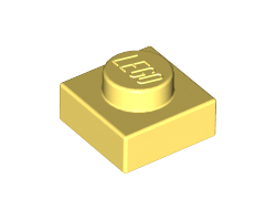 Plate 1 x 1, Bright Light Yellow (3024 / 6014507 / 6058014)