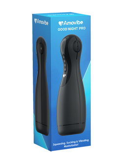 AM-V009 Инновационный мастурбатор Good night Pro с имитацией орального секса (черный)