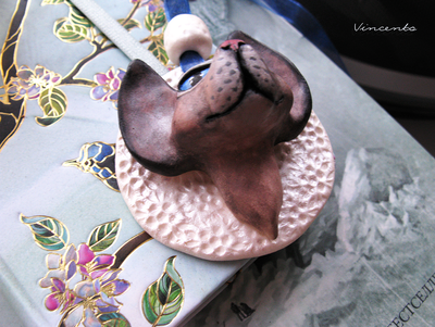 "Куплю кошечку!" Кулон - кошка из полимерной глины. Необычные украшения на заказ