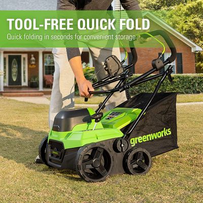 Аэратор-скарификатор Greenworks GD40SC38II