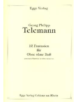 Telemann 12 Fantasien fur Oboe ohne Bass
