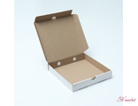 Коробка для пиццы, белая 25 х 25 х 4 см