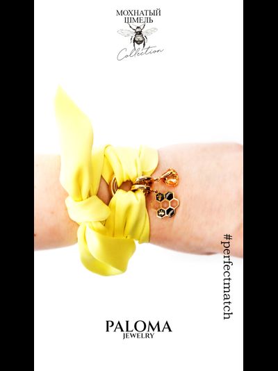 Шарф шелковый МОХНАТЫЙ ШМЕЛЬ Collection