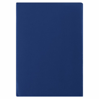 Папка адресная бумвинил с гербом России, формат А4, синяя, индивидуальная упаковка, STAFF "Basic", 129583