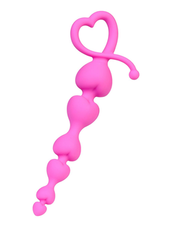 356001 Анальная цепочка ToDo by Toyfa Sweety, силикон, розовый, 18,5 см, Ø 3,1 см