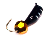 Мормышка вольфрамовая Столбик чёрн шар дискотека. вес.0.83gr.13mm. d-3.0mm,