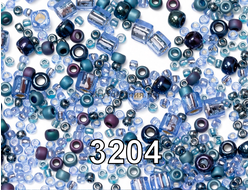 Японский бисер ТОХО МИКС 3204 ( 25г ) БАРВИНОК / TOHO Beads Mix Yumi - Periwinkle
